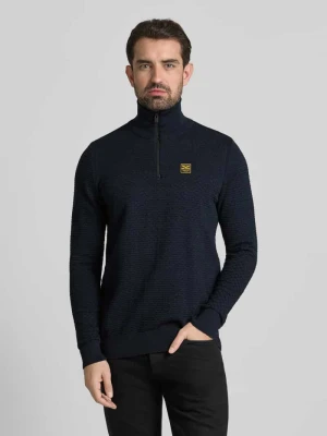 Sweter z dzianiny z prążkowanymi wykończeniami PME Legend