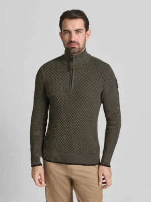 Sweter z dzianiny z prążkowanymi wykończeniami PME Legend