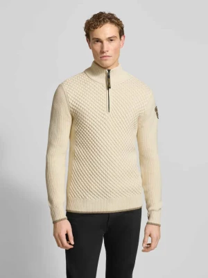 Sweter z dzianiny z prążkowanymi wykończeniami PME Legend