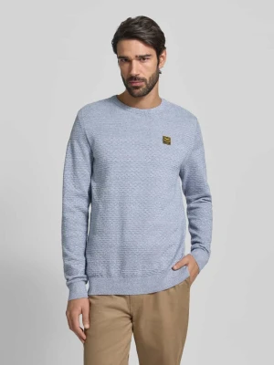 Sweter z dzianiny z prążkowanymi wykończeniami PME Legend