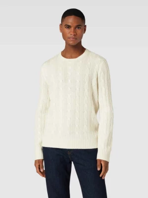 Sweter z dzianiny z prążkowanymi wykończeniami Polo Ralph Lauren