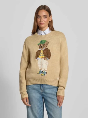Zdjęcie produktu Sweter z dzianiny z prążkowanymi wykończeniami Polo Ralph Lauren