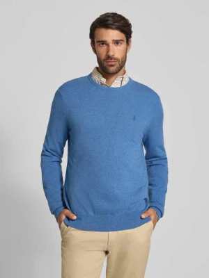 Sweter z dzianiny z prążkowanymi wykończeniami Polo Ralph Lauren