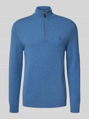 Sweter z dzianiny z prążkowanymi wykończeniami Polo Ralph Lauren