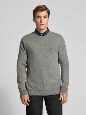 Sweter z dzianiny z prążkowanymi wykończeniami Polo Ralph Lauren