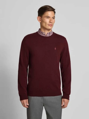 Sweter z dzianiny z prążkowanymi wykończeniami Polo Ralph Lauren