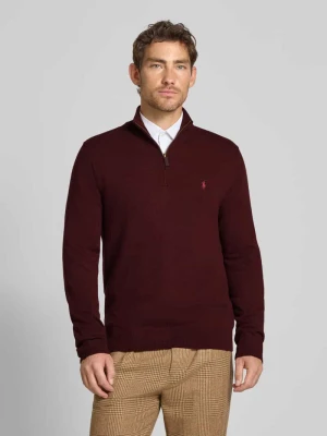 Sweter z dzianiny z prążkowanymi wykończeniami Polo Ralph Lauren
