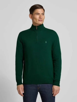 Sweter z dzianiny z prążkowanymi wykończeniami Polo Ralph Lauren