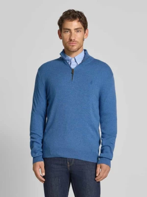 Sweter z dzianiny z prążkowanymi wykończeniami Polo Ralph Lauren