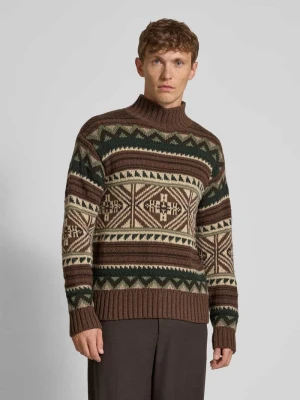 Sweter o luźnym kroju z dzianiny z mieszanki bawełny i wełny Polo Ralph Lauren