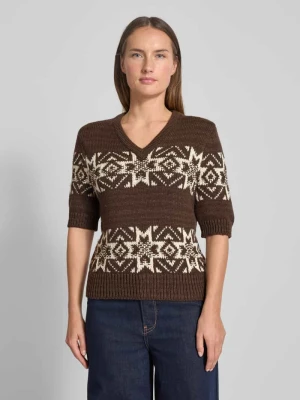 Sweter o kroju regular fit z dzianiny z mieszanki bawełny i wełny Polo Ralph Lauren