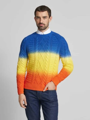 Sweter z dzianiny z prążkowanymi wykończeniami Polo Ralph Lauren