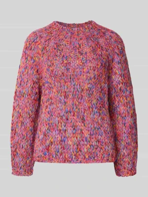 Sweter z dzianiny z prążkowanymi wykończeniami Rich & Royal