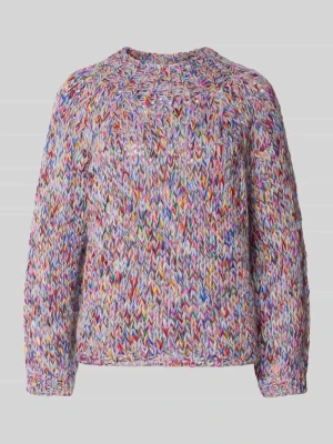 Sweter z dzianiny z prążkowanymi wykończeniami Rich & Royal