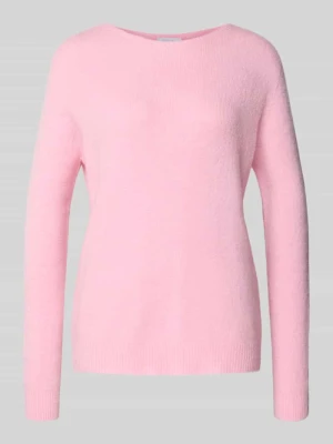 Sweter z dzianiny z prążkowanymi wykończeniami Rich & Royal