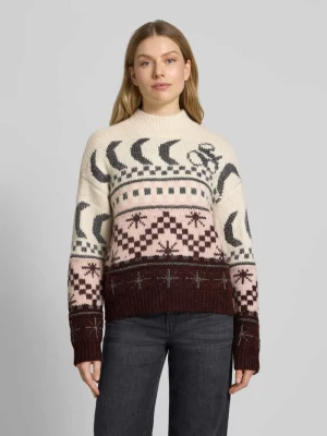 Sweter z dzianiny z prążkowanymi wykończeniami Scotch & Soda