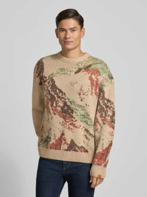 Sweter z dzianiny z prążkowanymi wykończeniami Scotch & Soda