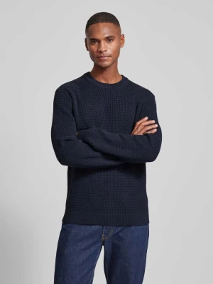 Sweter z dzianiny z prążkowanymi wykończeniami Selected Homme