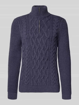 Sweter z dzianiny z prążkowanymi wykończeniami Superdry
