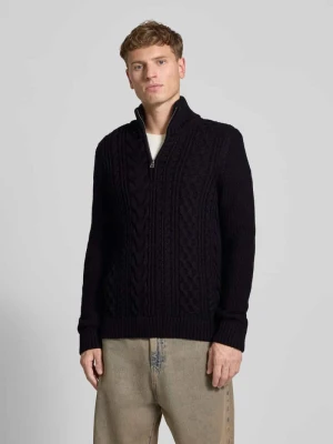 Sweter z dzianiny z prążkowanymi wykończeniami Superdry