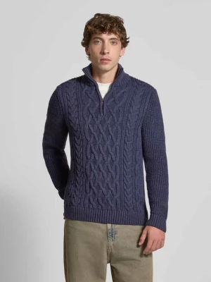 Sweter z dzianiny z prążkowanymi wykończeniami Superdry