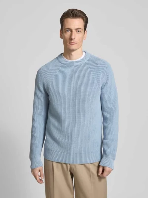 Sweter z dzianiny z raglanowymi rękawami model ‘RIPPLEY’ drykorn
