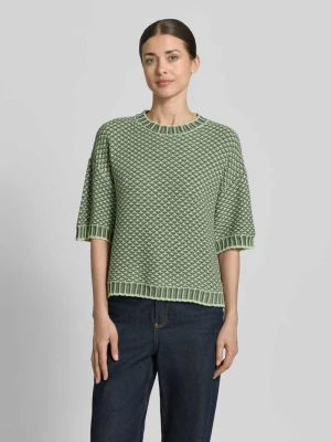 sweter z dzianiny z rękaw o dł. 1/2 model 'Catina Pilla' MSCH Copenhagen