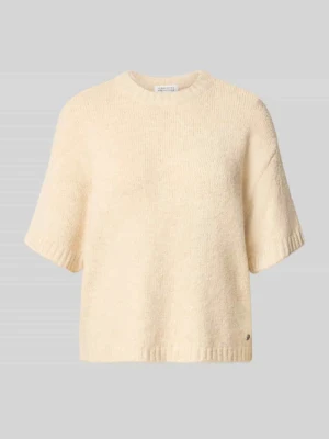 Sweter z dzianiny z rękaw o dł. 1 / 2 model 'Lotti' Guido Maria Kretschmer Złamany biały