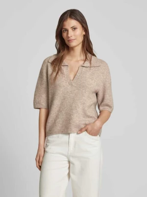 Sweter z dzianiny z rękawem o dł. 1/2 model ‘alpha’ Gestuz