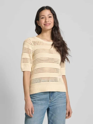 Sweter z dzianiny z rękawem o dł. 1/2 model ‘ELINJA’ Vila