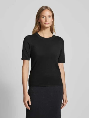 Sweter z dzianiny z rękawem o dł. 1/2 model ‘LURA’ Selected