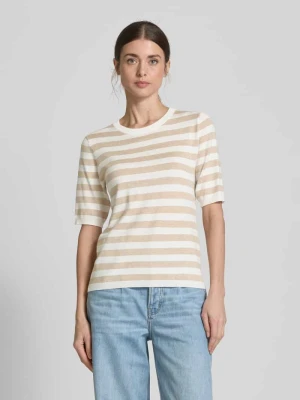 Sweter z dzianiny z rękawem o dł. 1/2 model ‘Mala’ Kaffe