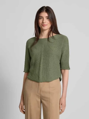 Sweter z dzianiny z rękawem o dł. 1/2 Oui