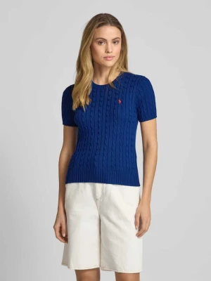 Sweter z dzianiny z rękawem o dł. 1/2 Polo Ralph Lauren