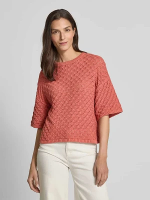 Sweter z dzianiny z rękawem o dł. 3/4 Jake*s Casual