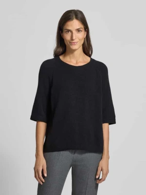 Sweter z dzianiny z rękawem o dł. 3/4 milano italy