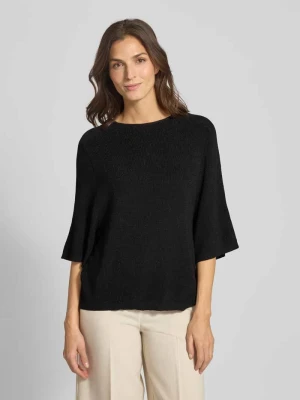 Sweter z dzianiny z rękawem o dł. 3/4 model ‘CODY’ Ichi
