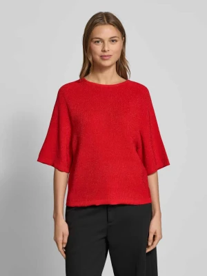 Sweter z dzianiny z rękawem o dł. 3/4 model ‘CODY’ Ichi