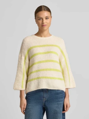 Sweter z dzianiny z rękawem o dł. 3/4 Rich & Royal