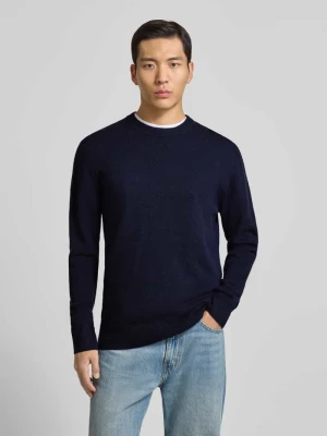 Sweter z dzianiny z wełny jagnięcej z okrągłym dekoltem Matinique