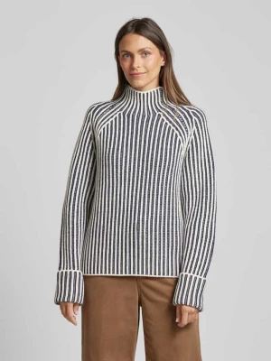 Sweter z dzianiny z wełny jagnięcej ze stójką Calvin Klein Womenswear