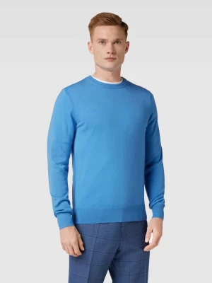 Sweter z dzianiny z wełny lana model ‘MERINO’ Tommy Hilfiger Tailored