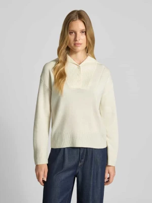 Sweter z dzianiny z wełny lana model ‘PRETORI’ SUNCOO PARIS