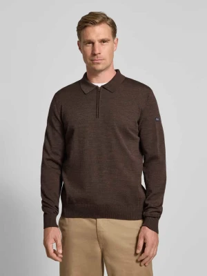 Sweter z dzianiny z wełny merino maerz muenchen