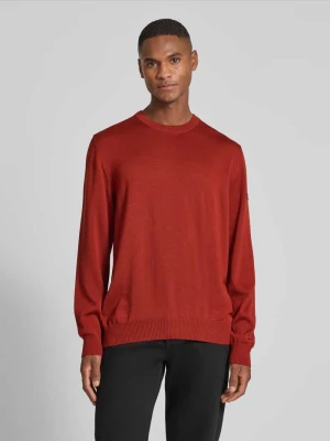 Sweter z dzianiny z wełny merino maerz muenchen