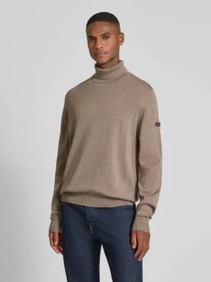 Sweter z dzianiny z wełny merino maerz muenchen