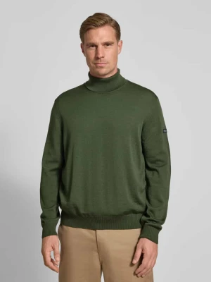 Sweter z dzianiny z wełny merino maerz muenchen