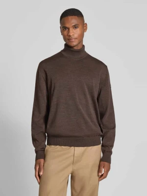 Sweter z dzianiny z wełny merino maerz muenchen