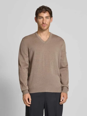 Sweter z dzianiny z wełny merino maerz muenchen