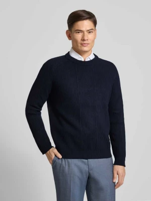 Sweter z dzianiny z wełny model ‘Fuji’ CRUNA